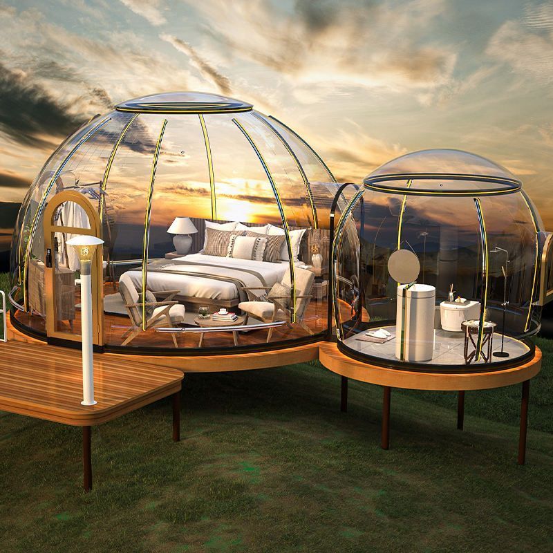 Customizable for one room and one bathroom Transparent Tent For Outdoor Camping Starry Sky Bubble House