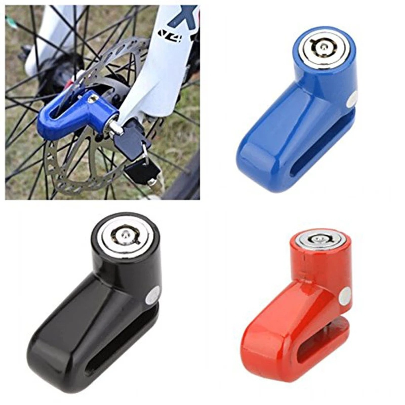 Anti-theft Brake Disc Disk Rotor Safety Lock 7mm for Motorcycle Scooter Bike Steel Mountain Road Brake Disc Brake Wheel Lock