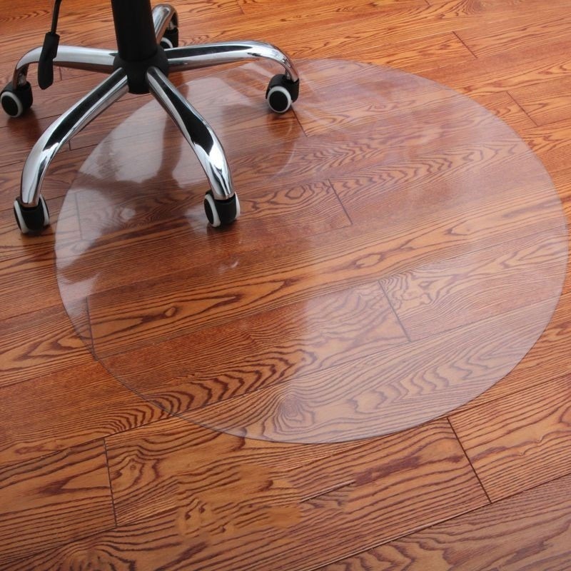 Manufacturers supply 1400x1000 polypropylene PP transparent floor mats floor protection mats office swivel chair plastic mat