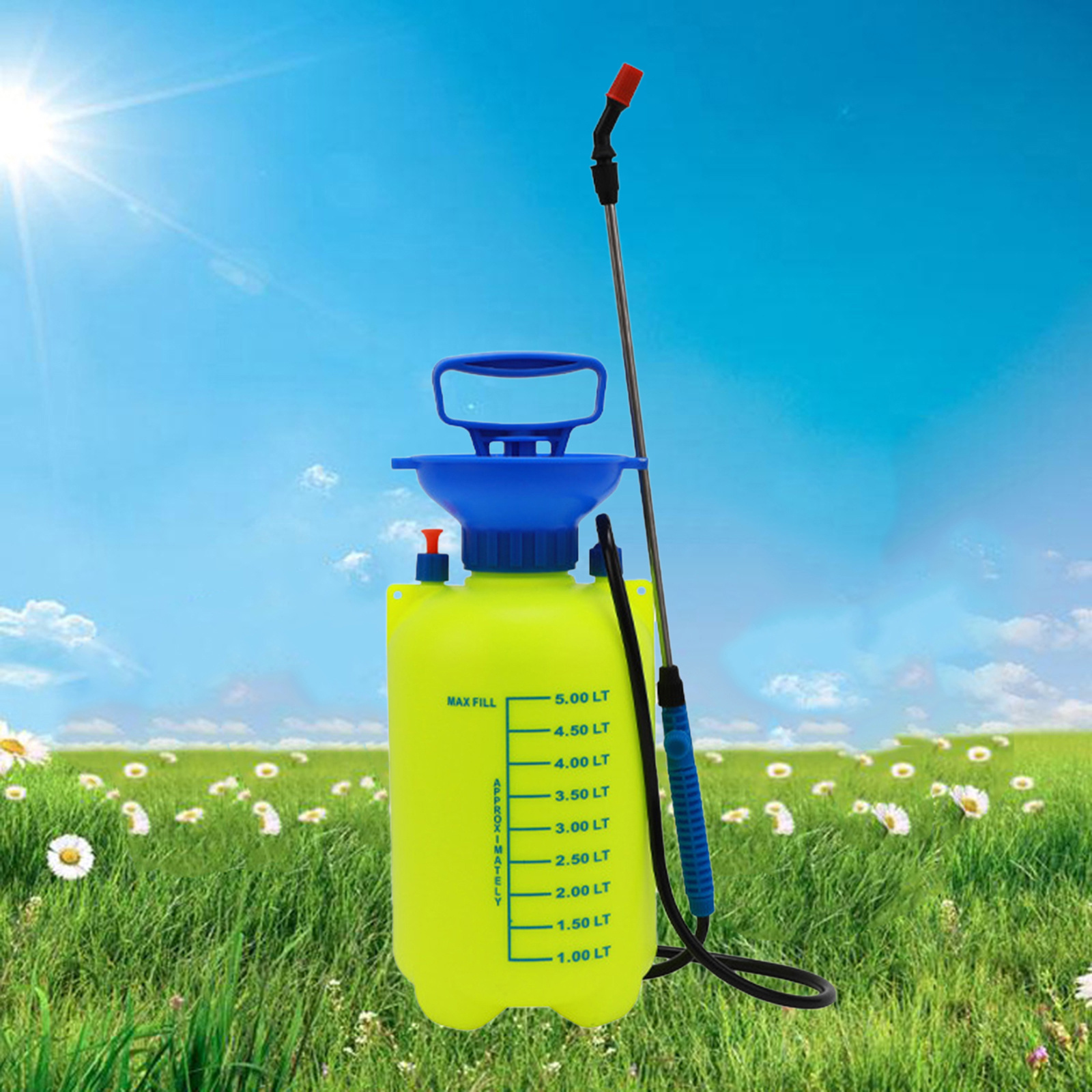 Garden Sprayer 1Gal Lawn Pump Sprayer Brass Wand Garden Watering Car washing Pressure Watering Spray Garden Irrigation