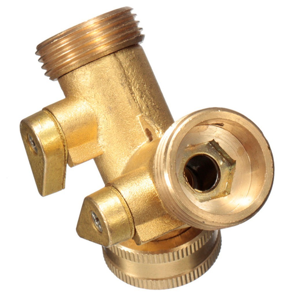 Garden tools 3/4inch Double Distribution Valve Solid Brass Double Two Way Tap garden Garden Connector Adaptor Hose Splitter