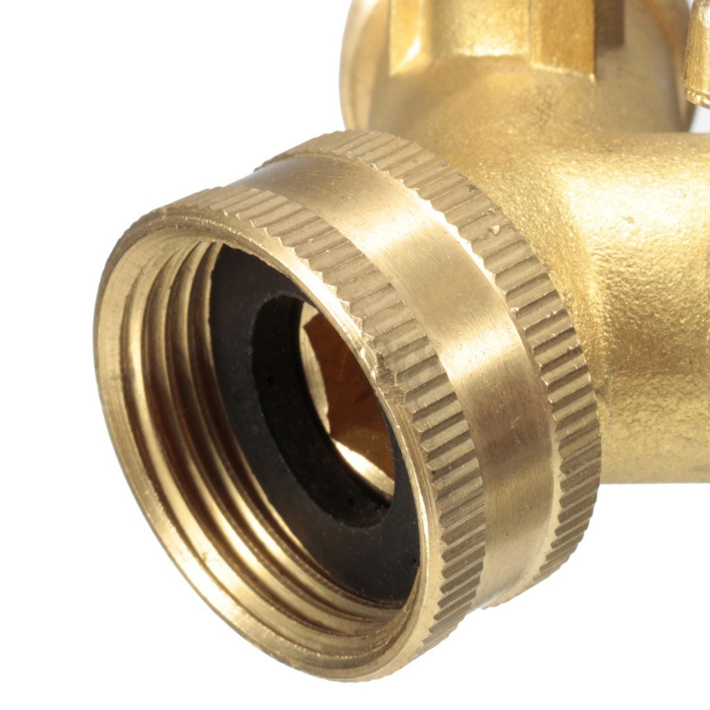 Garden tools 3/4inch Double Distribution Valve Solid Brass Double Two Way Tap garden Garden Connector Adaptor Hose Splitter