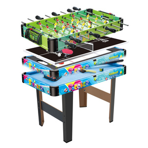 4 in 1 multi sport table game billiard foosball table tennis air hockey table game for kids and adult