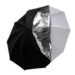 YEAH Custom Logo 2 in 1 Removable Black Silver Cover Photography Flash Translucent White Soft Umbrella for Video Studio Photo Sh