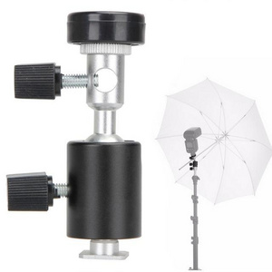 YEAH Type C Photography Studio Accessories 1/4 Camera Flash Hot Shoe Flash Light Stand Bracket Umbrella Adapter