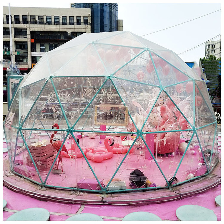 PVC Luxury Bubble Star Glass Party Wedding  swimming pool Cover Geodesic Clear Transparent Dome Tent for events