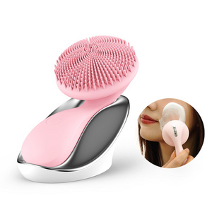 facial exfoliating brush Face Roller Massager Electric  Silicone Sonic Cleaner Deep Cleansing Skin Facial Cleansing Brush