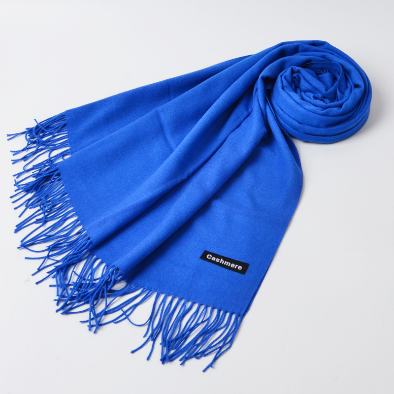 Factory Winter Scarves 68X200CM Fashion Lady Warm Long Pure Color Shawl 100% Imitation Cashmere Thick Scarf Women