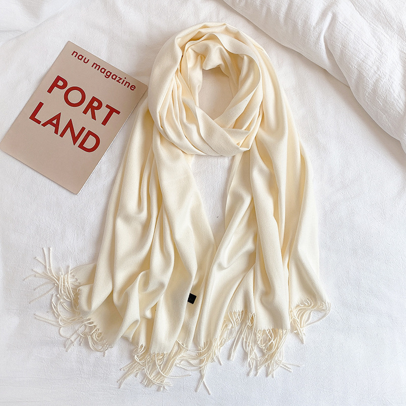 Factory Winter Scarves 68X200CM Fashion Lady Warm Long Pure Color Shawl 100% Imitation Cashmere Thick Scarf Women