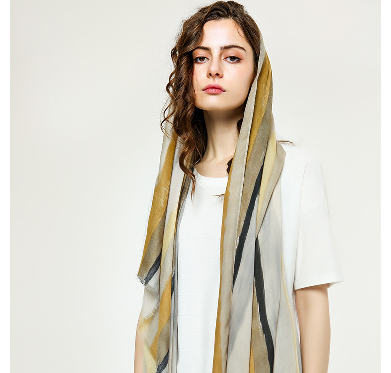 Wholesale Ladies Long Imitated Silk Scarves Shawl Other Fashion Women Satin Silk Shawls Stoles Brand Names Printed Floral Scarf