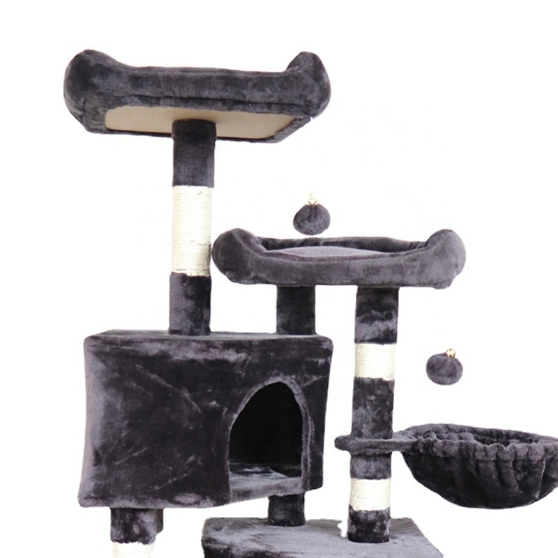 Multi-level Cat Tree Condo With Sisal Scratching Posts Perches Houses Hammock And Baskets Cat Tower Furniture For Kitty Activity