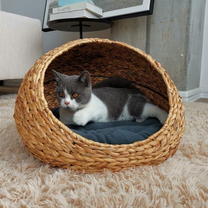 Hot Selling Eco-friendly Cats Basket Pet Product Carrier Gift Basket For Pet Large Wicker Dog Bed