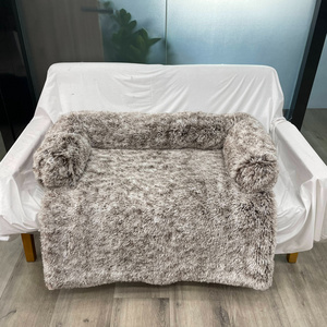 Washable Pet Sofa Dog Bed Calming Bed For Large Dogs Sofa Blanket Winter Warm Cat Bed Mat Couches Car Floor Furniture Protector