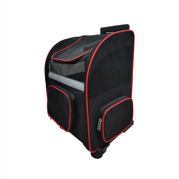 Factory top seller Pet Luxury Bag Carrier On Wheels  Pet Trolley Carry Bag Portable Pet Carrier Travel Bag