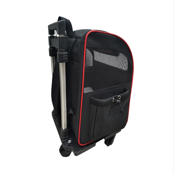 Factory top seller Pet Luxury Bag Carrier On Wheels  Pet Trolley Carry Bag Portable Pet Carrier Travel Bag