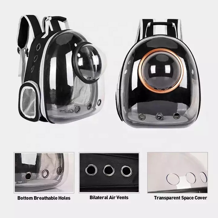 Custom Airline Approved Portable Foldable Space Capsule Bubble Transparent Breathable Cat Dog Bag Travel Pet Carrier Backpack