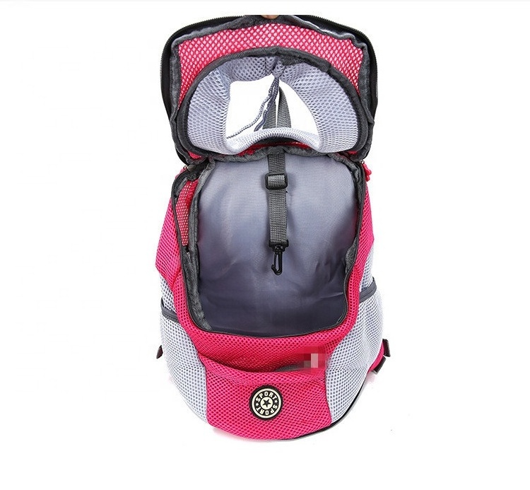 Factory Best Seller Portable Breathable Pet Carrier Backpack For Dogs And Cats Hands Free Reversible Pet Papoose Bag