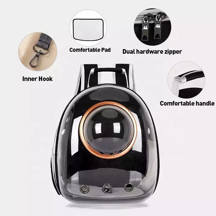 Custom Airline Approved Portable Foldable Space Capsule Bubble Transparent Breathable Cat Dog Bag Travel Pet Carrier Backpack