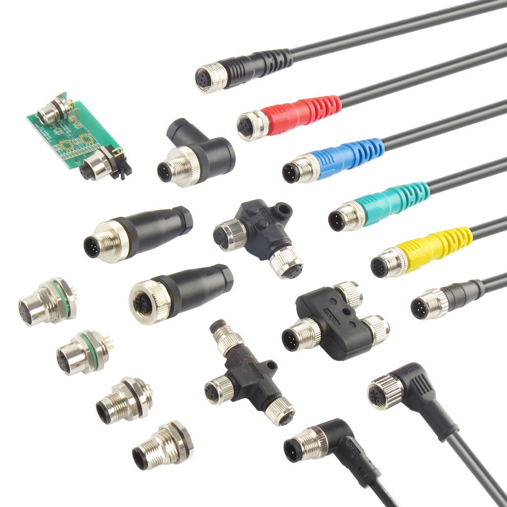 ip67 NMEA 2000 Marine CAN Network plastic waterproof 3 4 5 8 12 pin power male female m12 circular connector