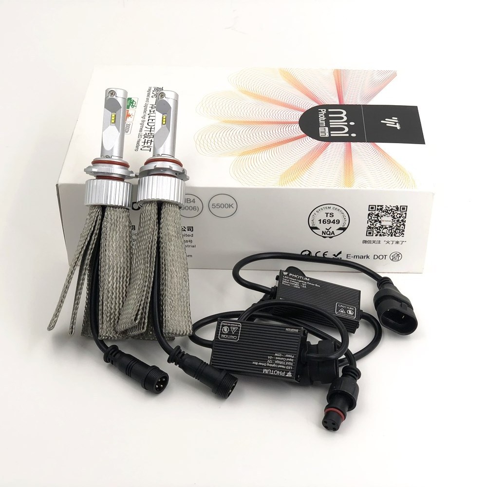 Factory Directly Selling YEAKY/PHOTUM  MINI 9006 LED lamp with RoHS CE E-mark DOT LED Headlight Bulb