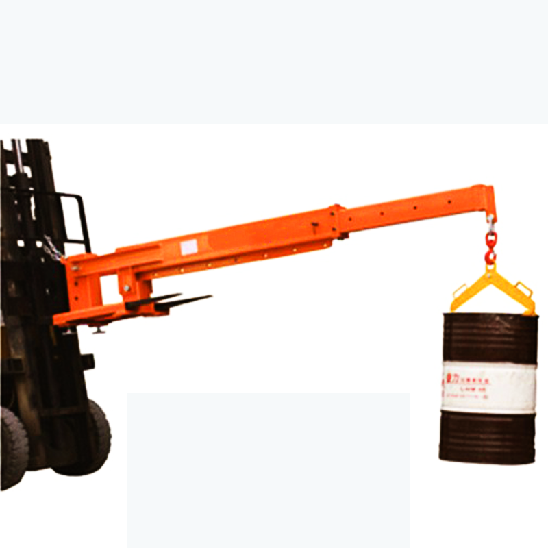 YLB01 fork mounted angle adjustable telescopic boom lift crane cargo boom lift job crane