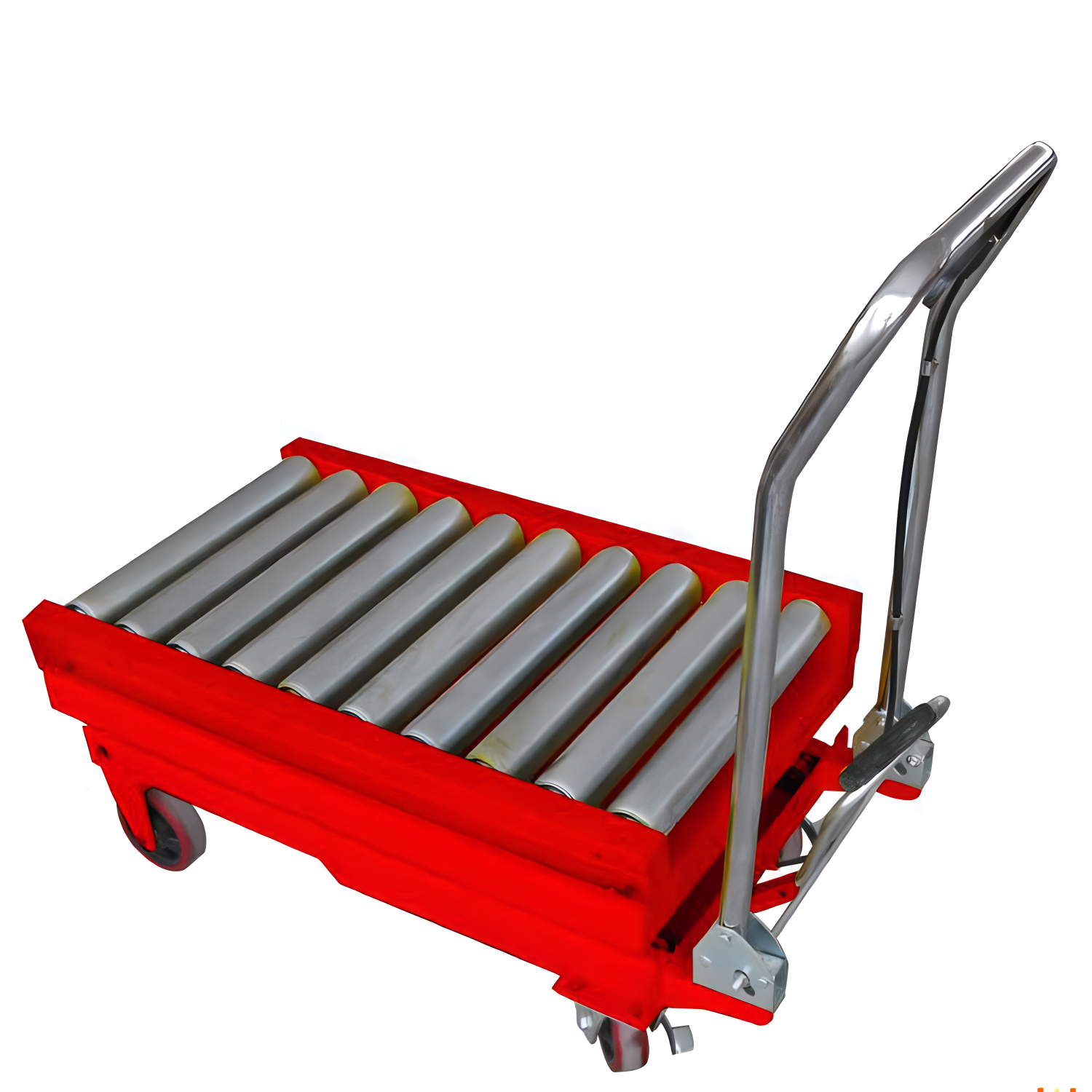 TF-R  hydraulic portable scissor lift table with roller / balls scissor lift platform truck