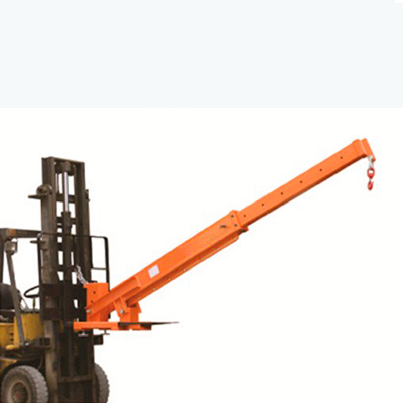 YLB01 fork mounted angle adjustable telescopic boom lift crane cargo boom lift job crane