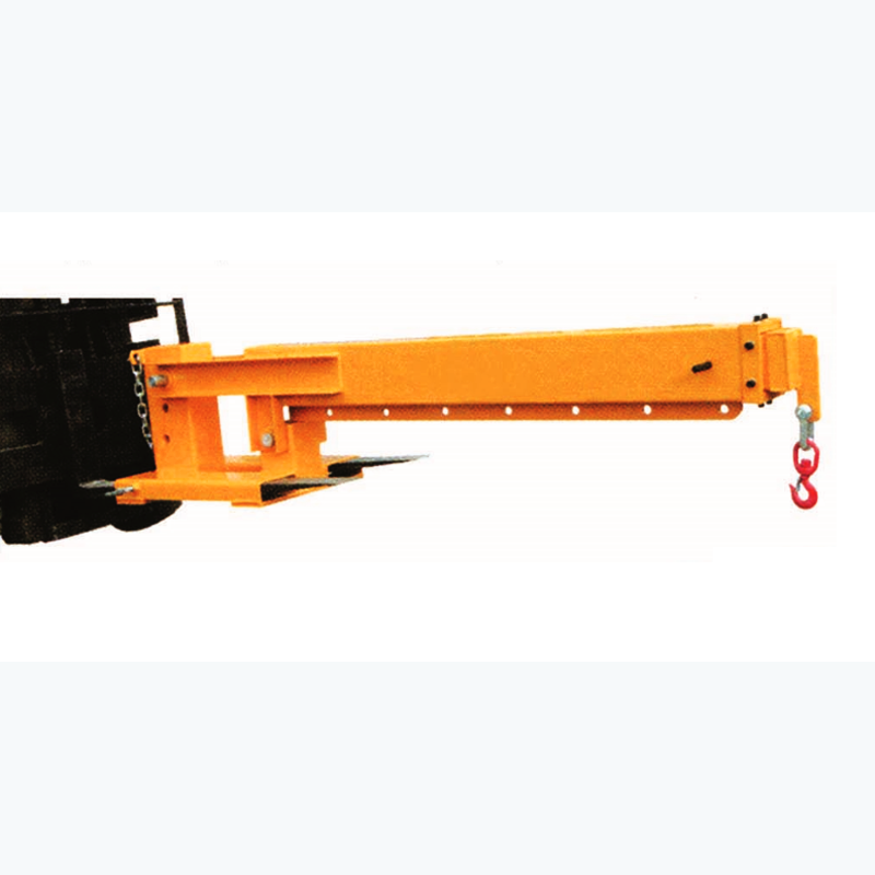 YLB01 fork mounted angle adjustable telescopic boom lift crane cargo boom lift job crane