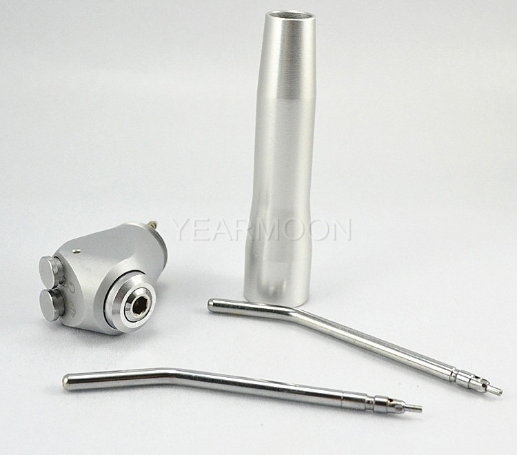 Dental Silver Three Way Syringe with 2 Air Water Nozzle Tips/Dental chair unit parts /Dental accessories