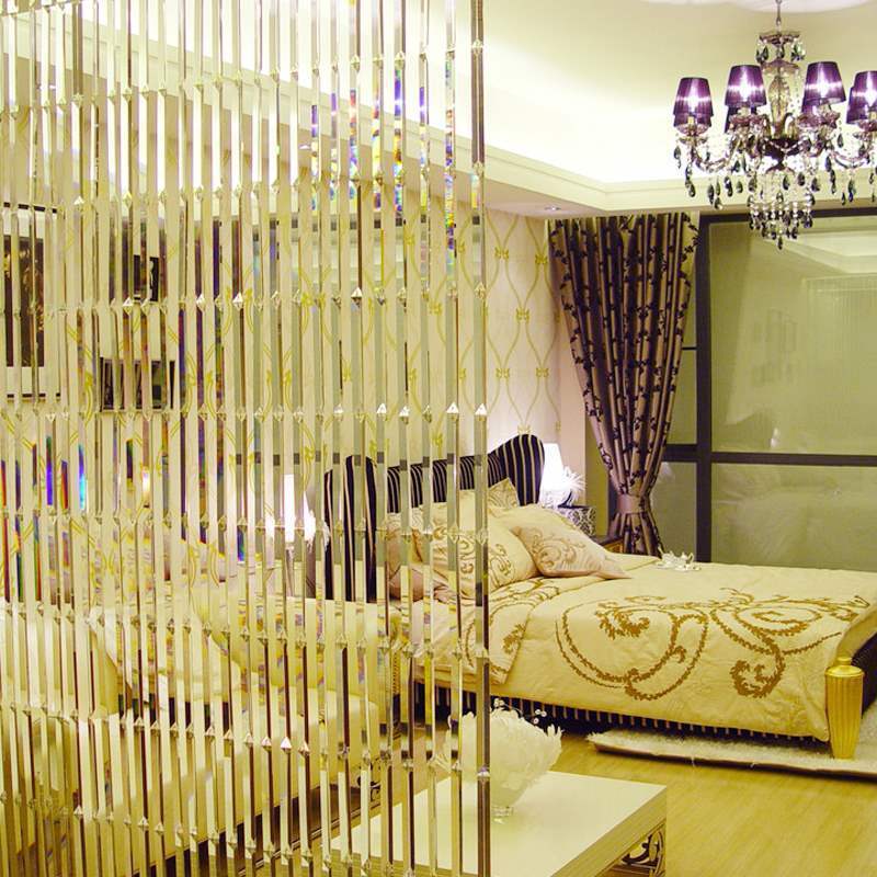 1Meter Chandelier accessories glass crystal Triangle Prism Bead Curtain For Bedroom And Living Room