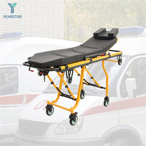 Hospital Bed Automatic Reclining Loading Ambulance Emergency Patient Transfer Ambulance Stretcher