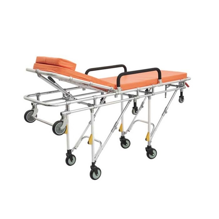 Aluminum Steel Alloy Multi functional Hospital Loading Emergency Rescue Used Automatic Stretcher for Ambulance