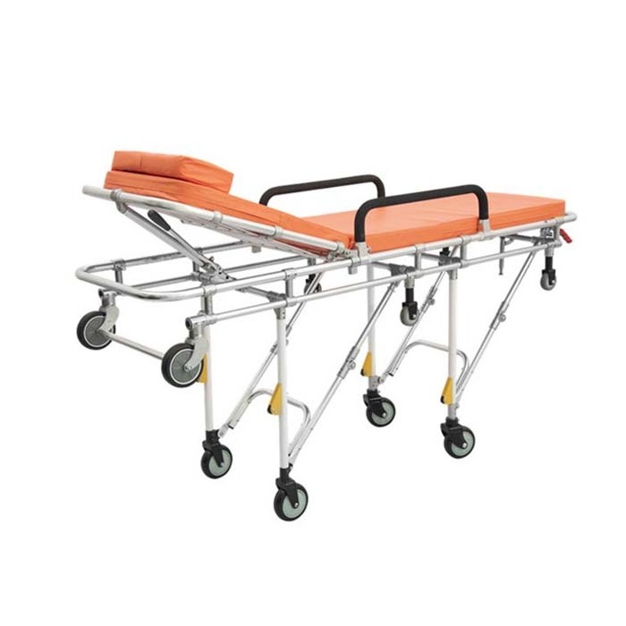 Aluminum Alloy Material foldaway Wheelchair Transfer Patient Stair Transfer portable Stretcher wheeled ambulance stretcher