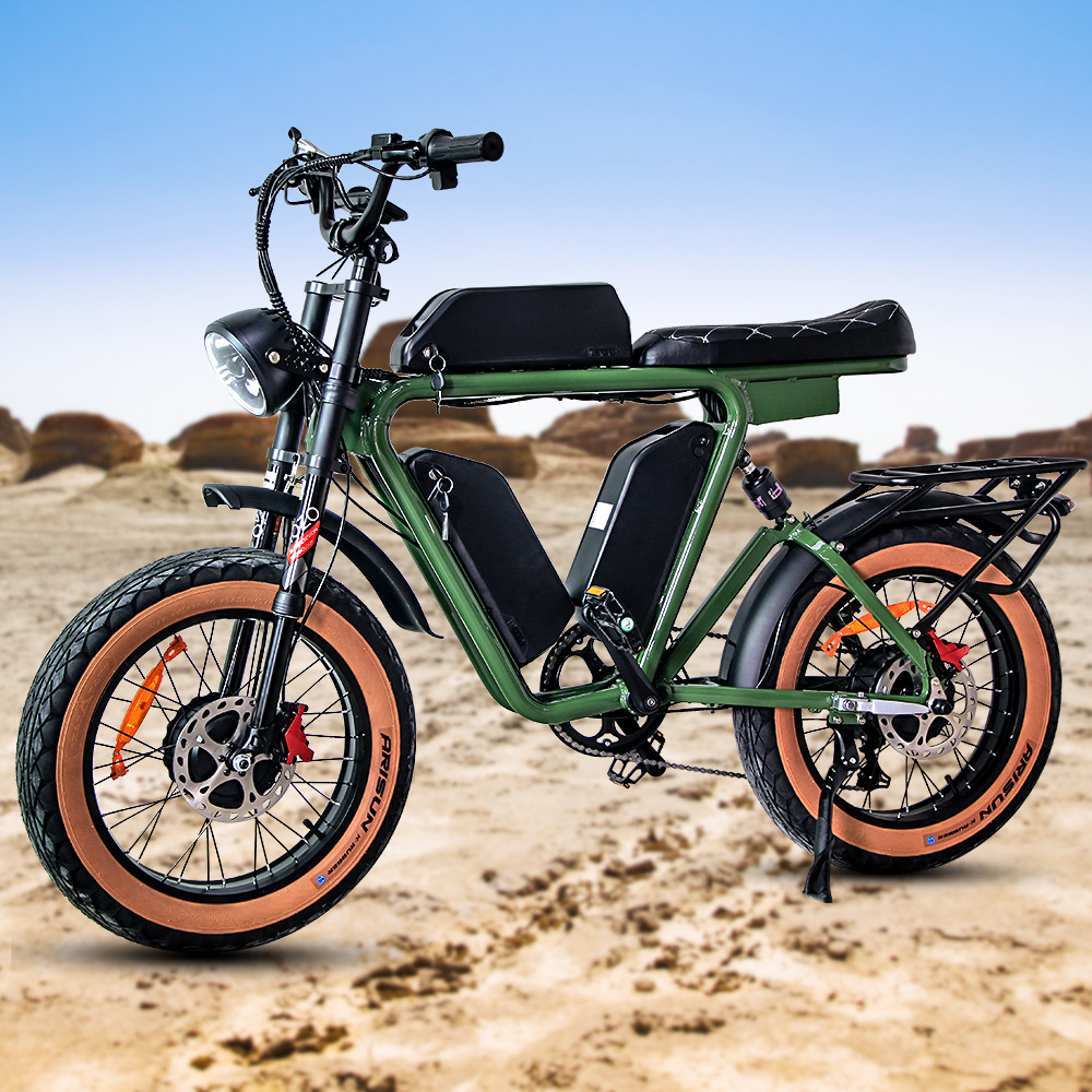 Electric Bike 48v 32AH 20 Wheel Size Electric Mountain Bike Fat Tire E Bike 1000W Electric Hybrid Bicycle Dual Motor