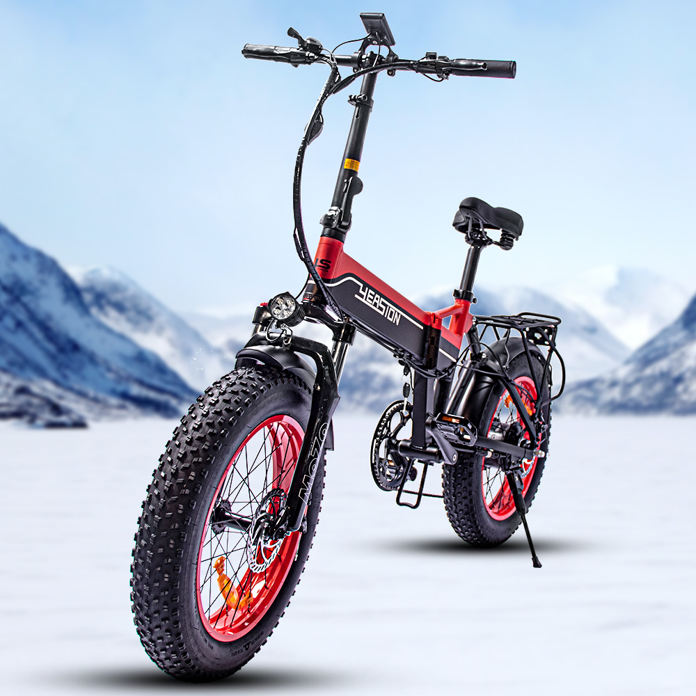 Fat Tire Ebike Foldable Electric Bicycle Electric Bike 1000w Motor 14 AH Lithium Battery Electric City Bike 7 Speed City EBike