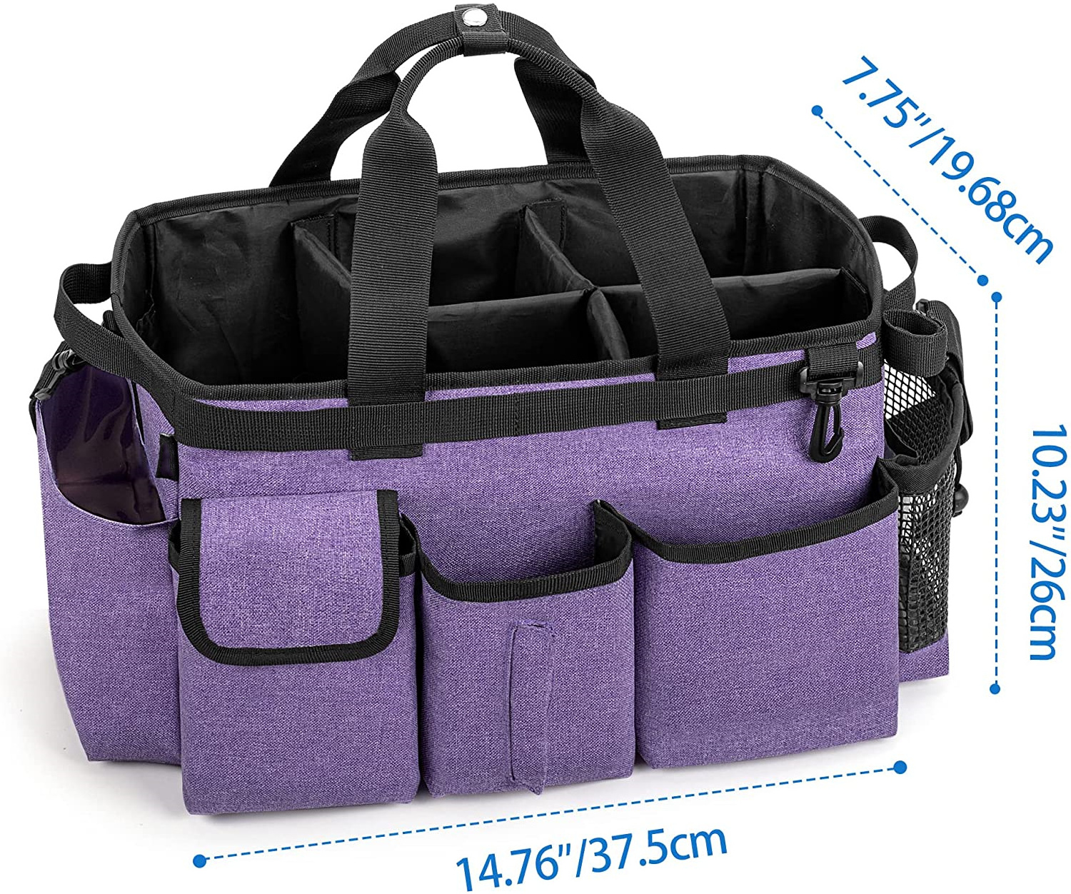 Quality Nylon Large Housekeeping Cleaning Caddy Household Cleaning Tools Tote Bag Wearable Cleaning tool Caddy Bag