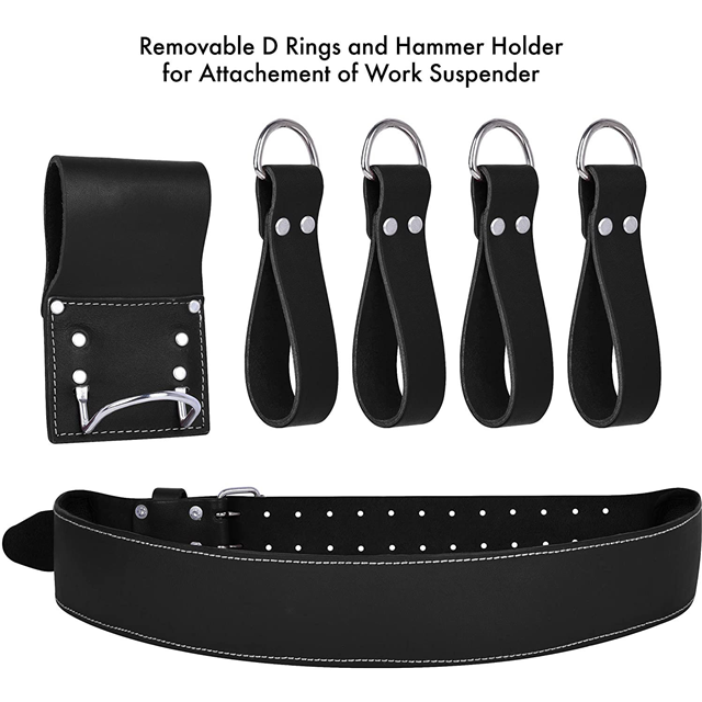 First layer real cowhide waist bag heavy metal hardware waist belt tool waist bag electrician