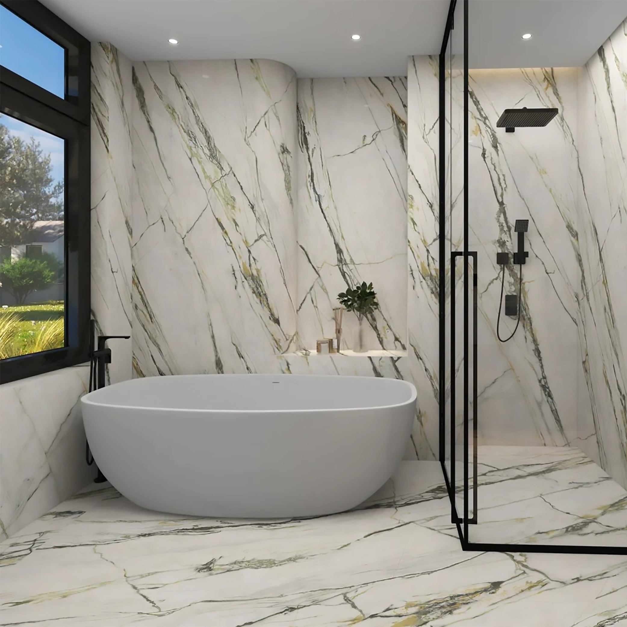 High Cost Performance Fashionable Calacatta Marble For Windowsills Decoration