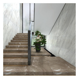 High-Grade Grey Marble Stone Stone Polished Gloss Matt Honed Slabs Block Grey Veins Marble Strong Durability Natural