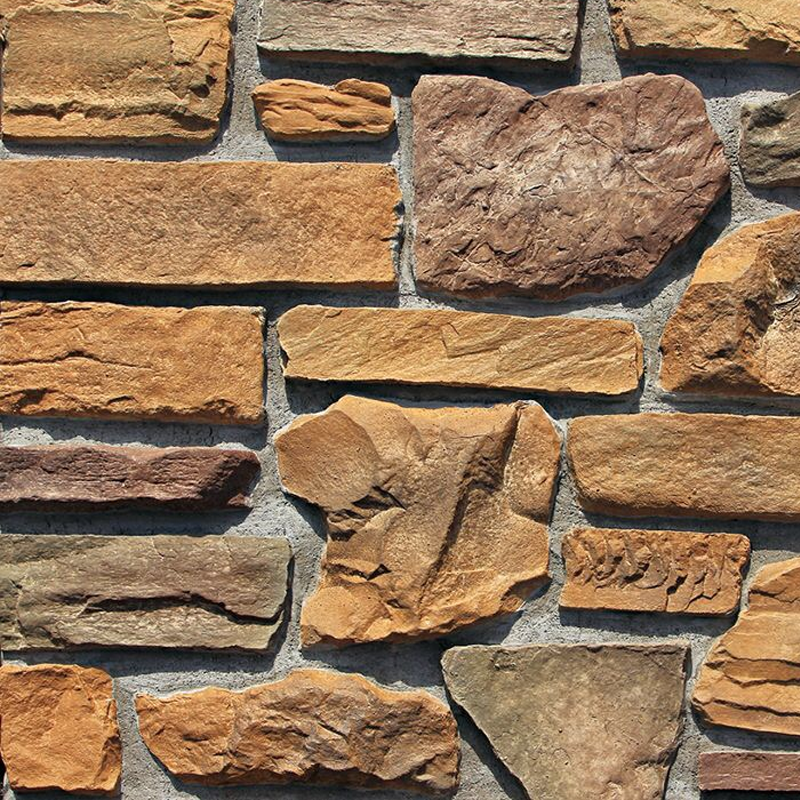 2024 Factory Price Light Weight Pu Decorative Exterior Wall Panel Fake Stone Wall Panels