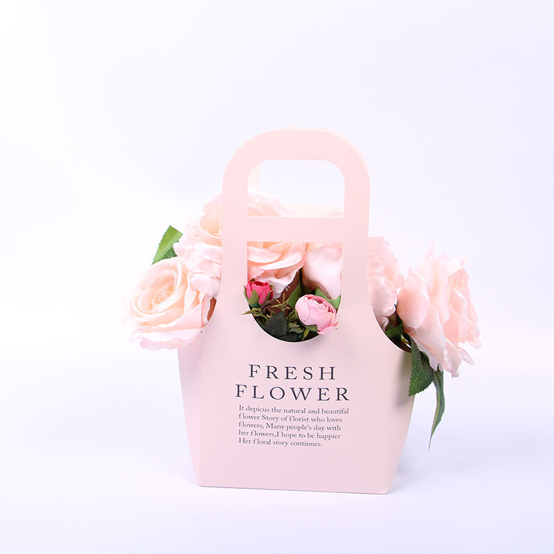 New Arrival waterproof Fresh Flower Packaging Gift Florist Supplies Hand Carry Bouquet Bag