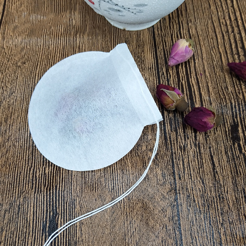 Disposable Empty  Paper Biodegradable Tea Bag Round coffee Tea Filters