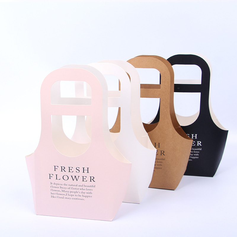 New Arrival waterproof Fresh Flower Packaging Gift Florist Supplies Hand Carry Bouquet Bag