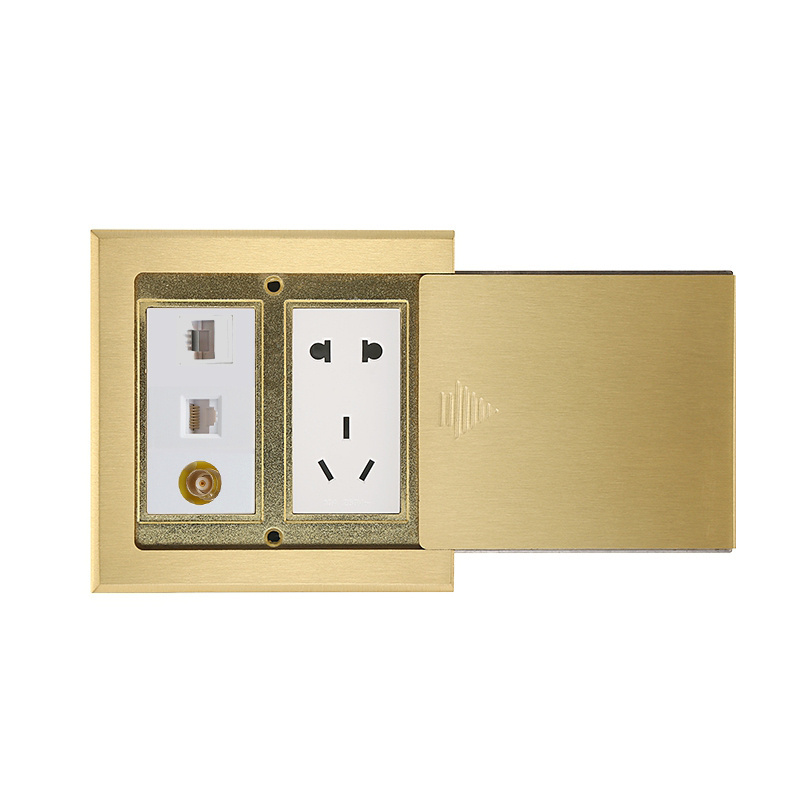 Floor Socket Blank Panel Waterproof Wall Plate Socket alu Alloy Pop Up Floor Socket Product