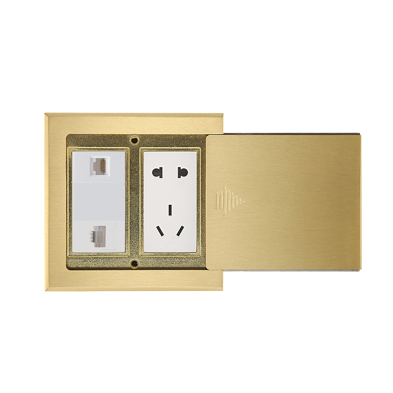 Floor Socket Blank Panel Waterproof Wall Plate Socket alu Alloy Pop Up Floor Socket Product