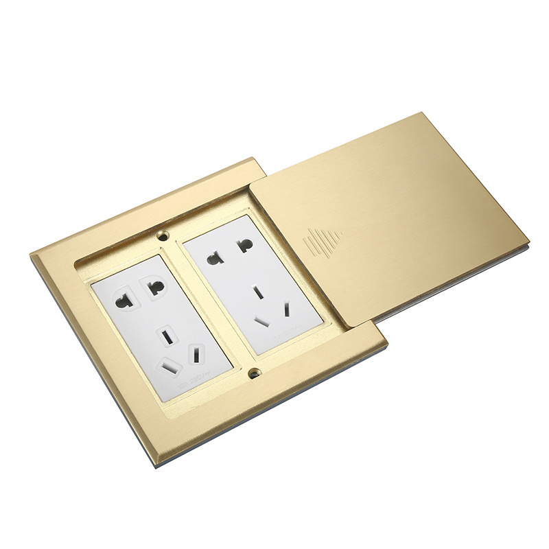 Floor Socket Blank Panel Waterproof Wall Plate Socket alu Alloy Pop Up Floor Socket Product