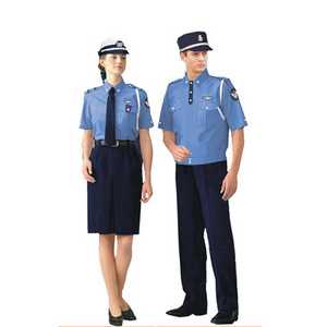 Chinese factory supply design men and women security guard uniform in different color