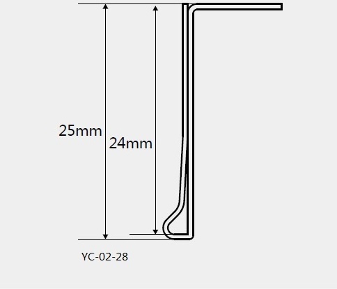 plastic shelf edge label holder