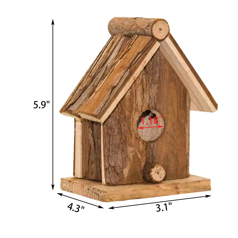 WILDMX Factory Sales Bird House Nesting for Cage or Outdoor Hanging Bird Nesting Boxes Natural Hummingbird Bird House Nest