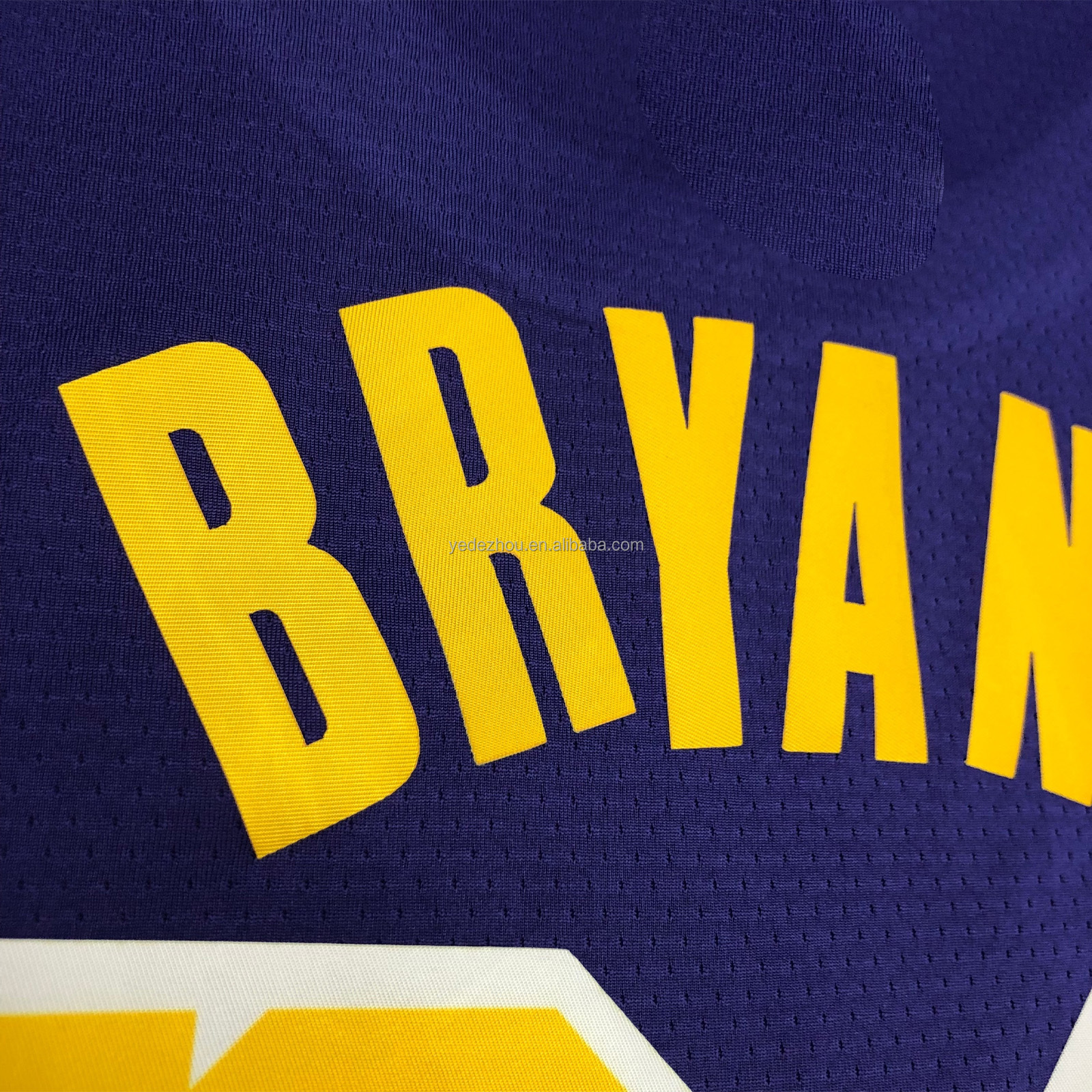 Clear stock custom  #24 Kb Bryant #8 Mamba #23 James #34 Shaquille Stitched Basketball Jersey